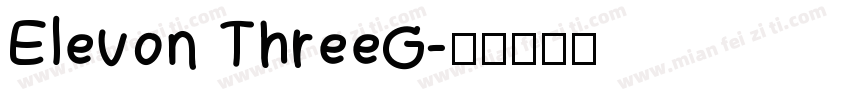 Elevon ThreeG字体转换